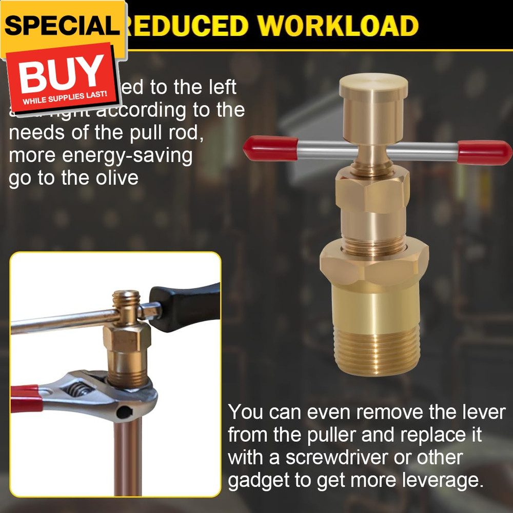 Olive Puller Removal Tool,Ferrule Puller Tool for NPT 1/2” 3/4” Pipe Olive,Not D