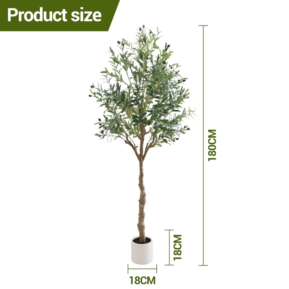 Artificial Olive Tree 180 cm Artificial Plant Artificial Plants Large Olive Tree