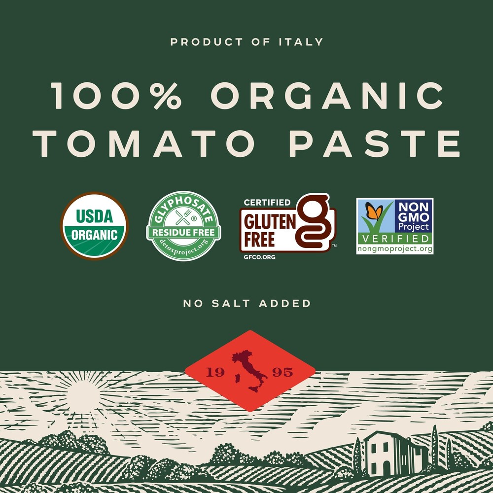 Bionaturae Organic Tomato Paste - No Salt Tomato Paste Tomato Paste in a Jar ...