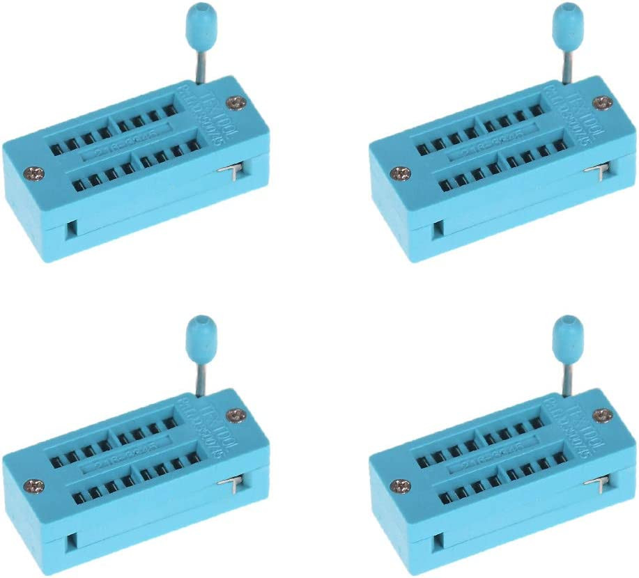 4pcs Zif 16pin 16 Pins Test Universal Ic Socket 16 Pin Dip Integrate Socket Narr