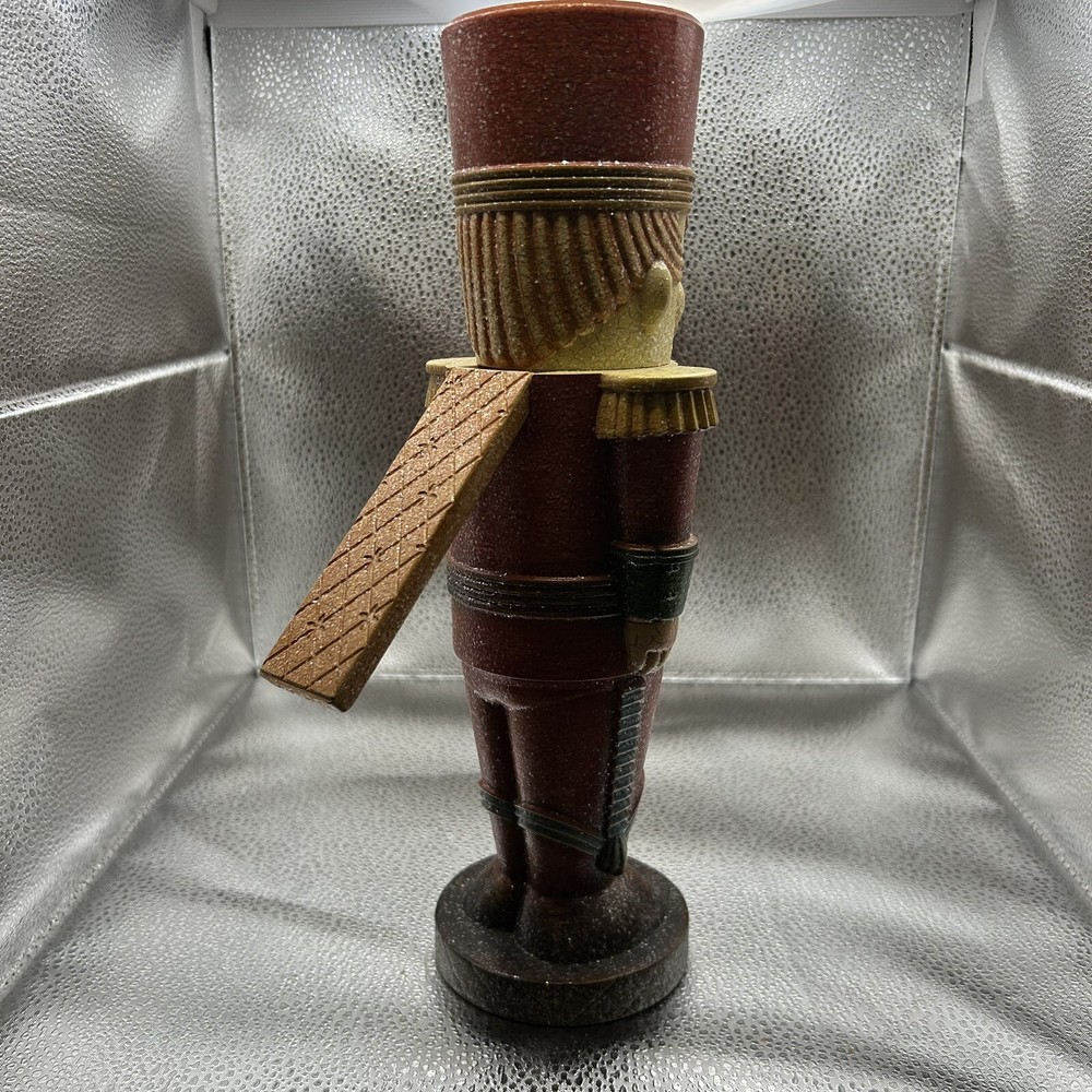 Vtg Nutcracker Resin 12” Tall Figurine￼