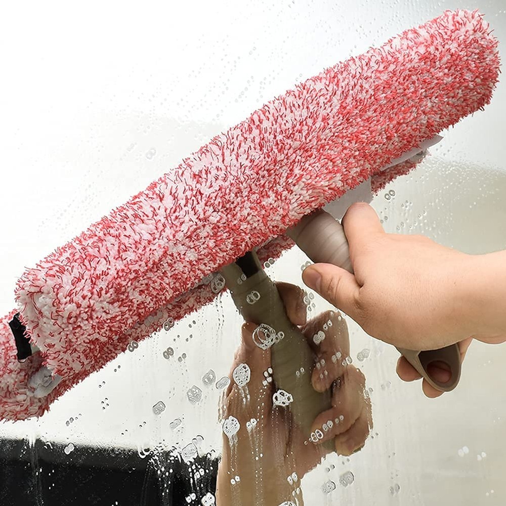 Multi-Purpose 12 inch Window Squeegee with 6.7inch-49.4inch Adjustable Alumin...