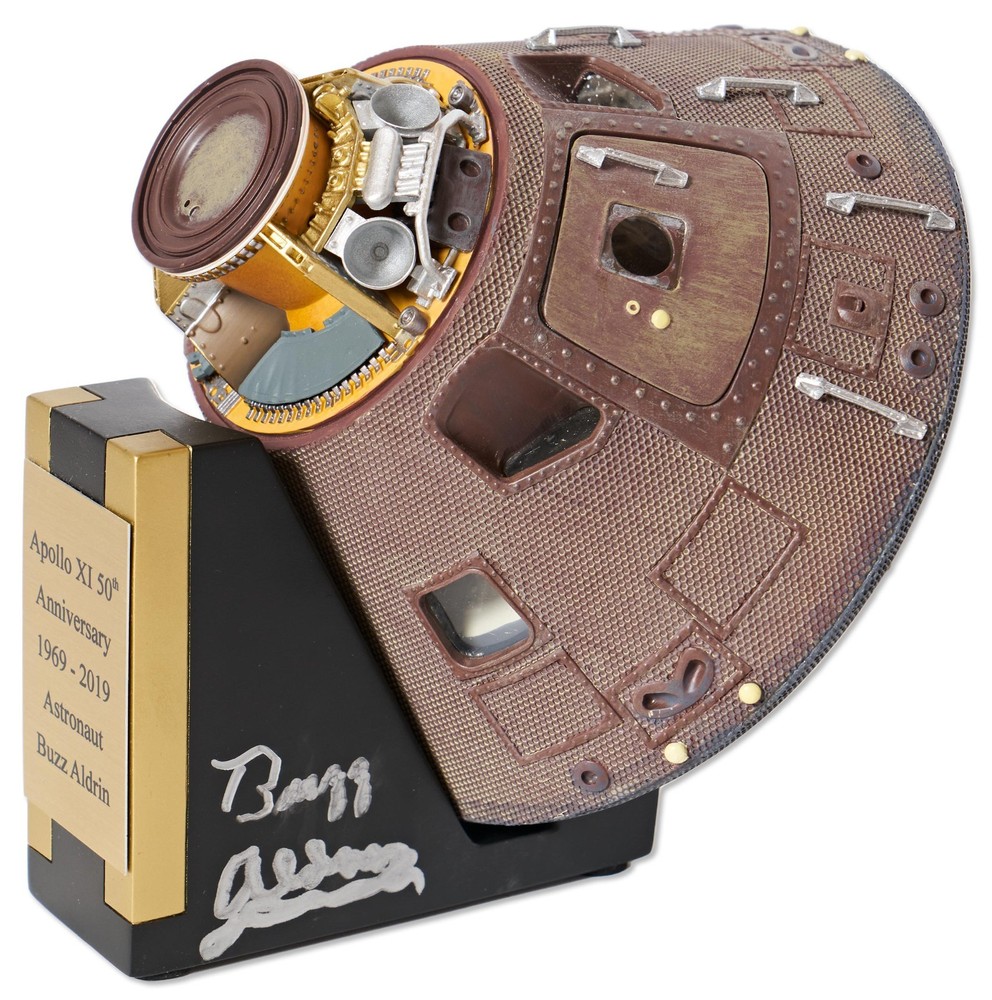 Buzz Aldrin Signed Apollo 11 Command Module Model with Buzz Aldrin COA