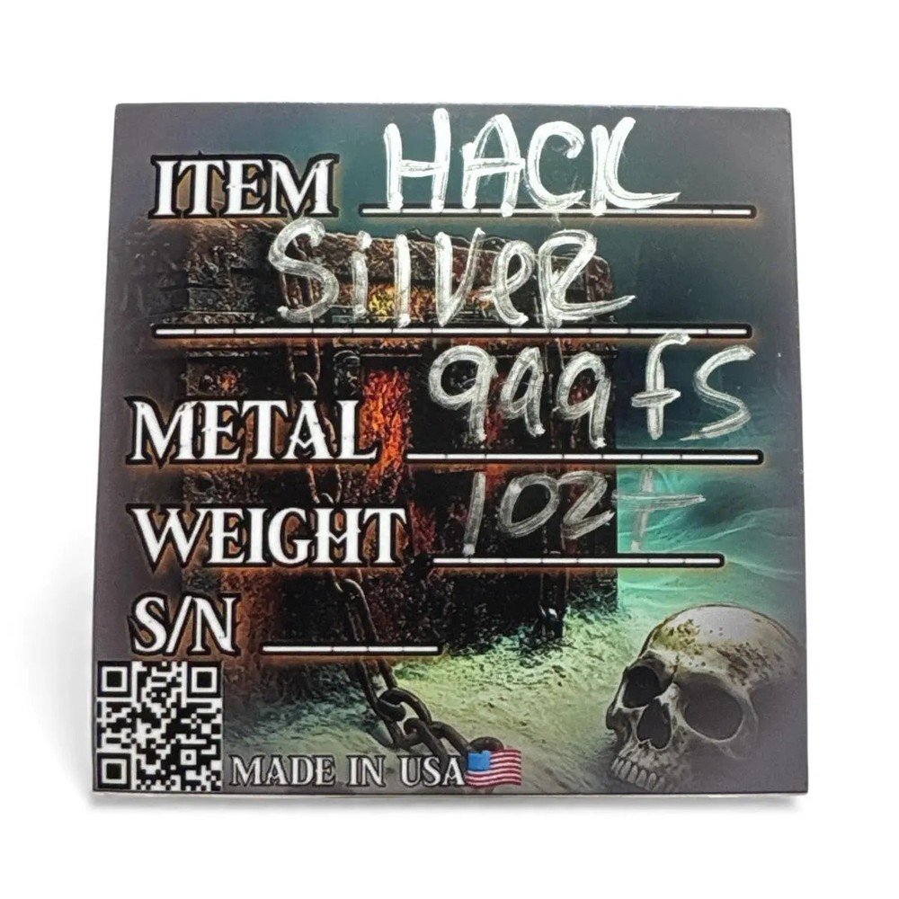 The Locker Mint Hack 1 oz Hand Poured Silver