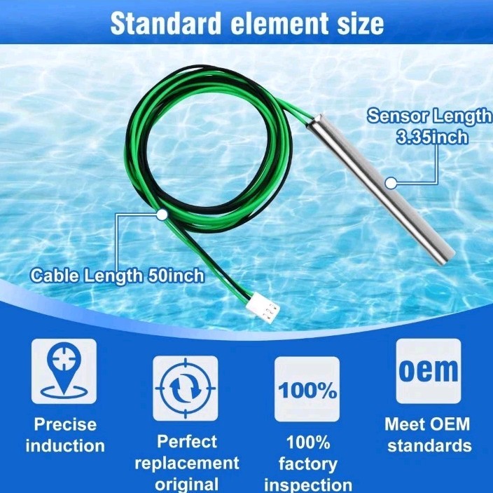 009577F Pool Temperature Sensor Lid Units Replacement for Heater Spa, Compati...