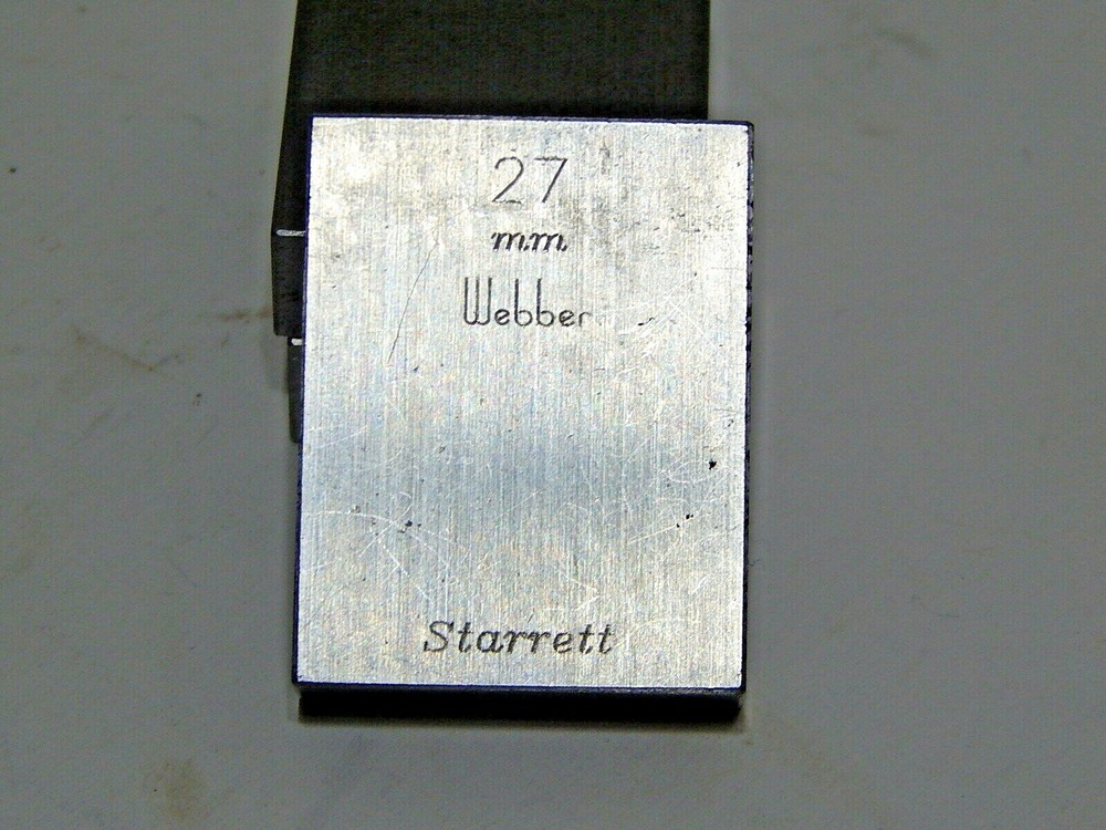 STARRETT WBER 27MM GAGE BLOCK