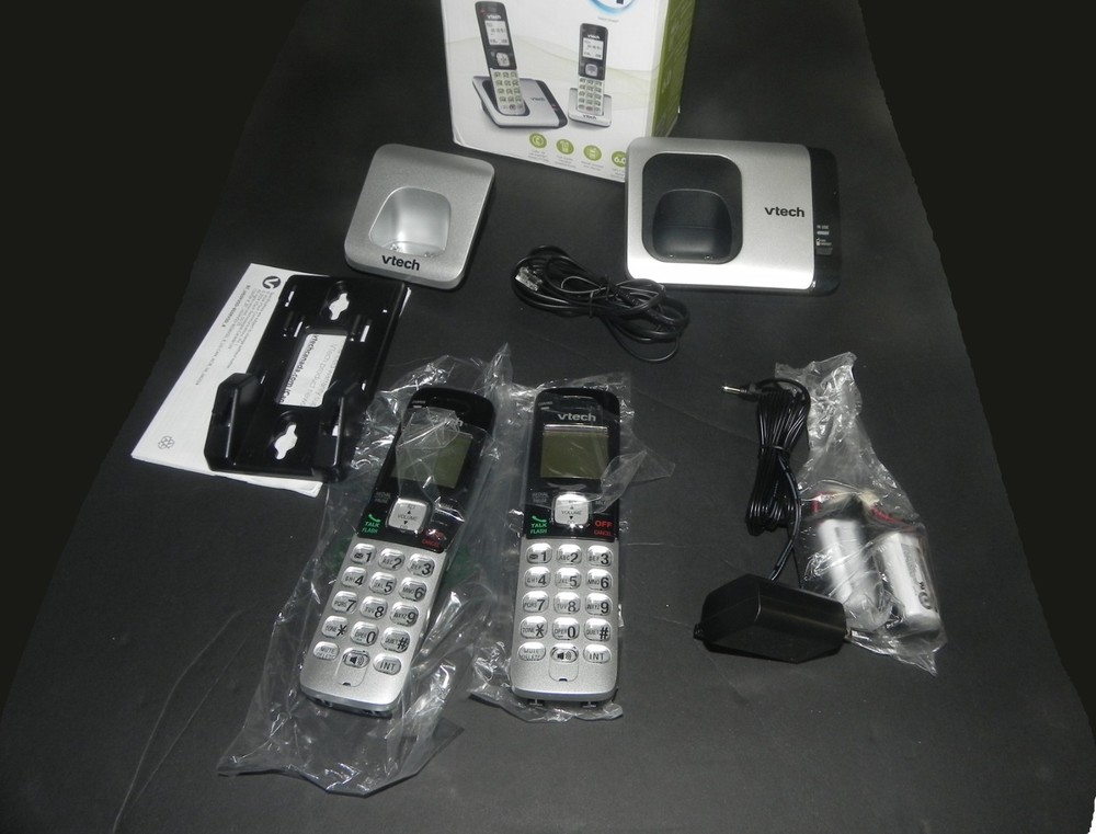 VTech CS6719-2 2-Handset Cordless Phone with Caller ID/Call Wait MISSING 1 PLUG