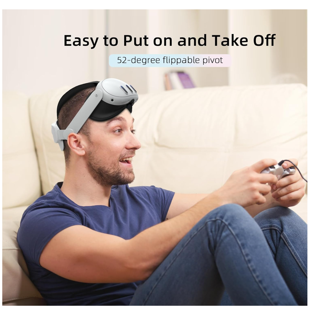 Head Strap Compatible with Oculus Quest 3,Meta Quest 3 Accessories Adjustable El