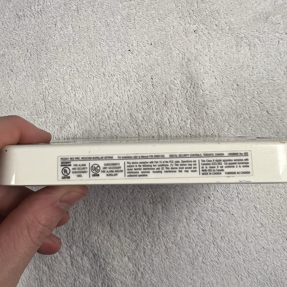DSC PK5501ENG PowerSeries Keypad 64 Zone Fixed Security Alarm Keypad Gently Used