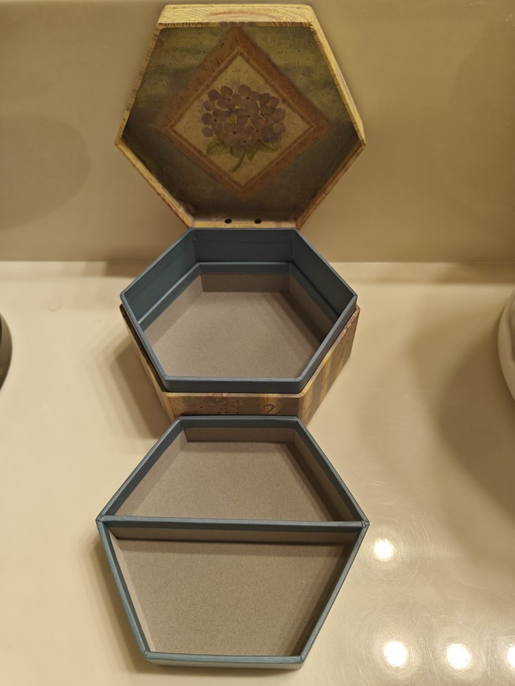 BOB'S BOXES by Lang-2003 Trinket Box - Hydrangea Garden w/ Removable Tray - #109