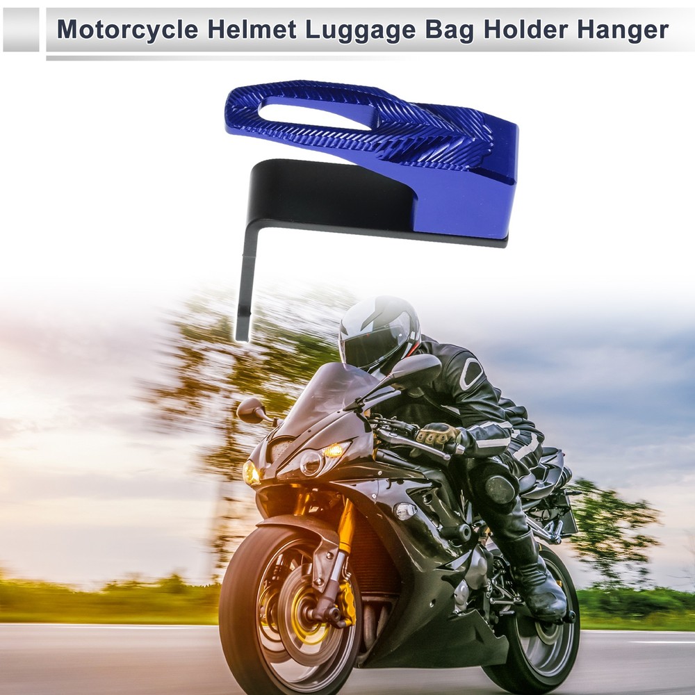 Aluminum Alloy Motorcycle Hook Square 1pc Blue 83mm Long