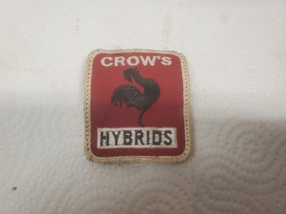 2-1/4" X 2-3/4" Cloth Patch Crow's Hybrids Seed Corn Farm