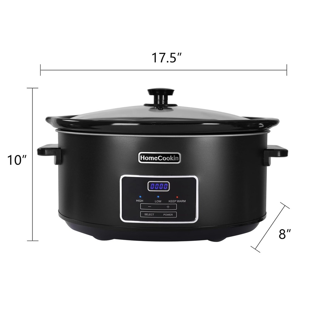 8 Quart Programmable Slow Cooker, Kitchen Appliances, Perfect Kitchen Small A...