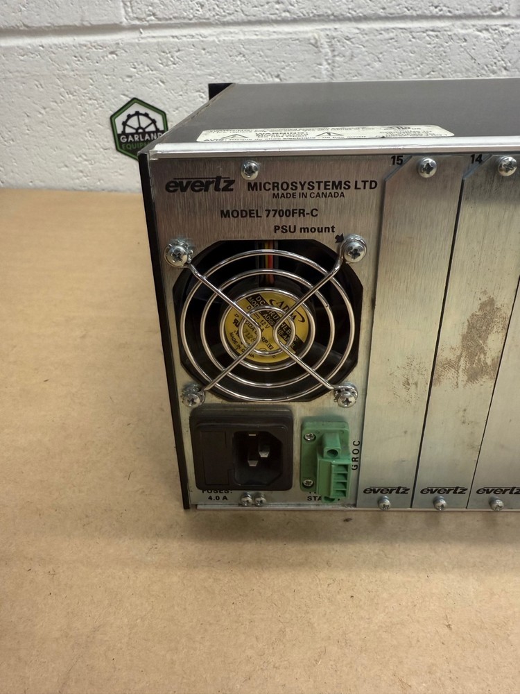 Evertz Microsystems 7700FR-C Multiframe Chassis, No Cards
