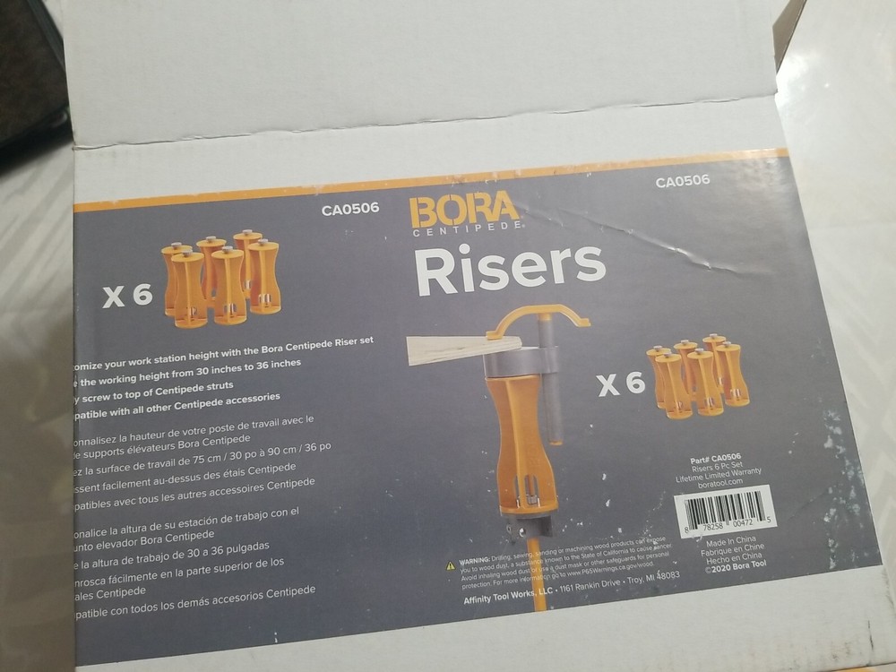 Bora Portamate 6Pc Risers Set