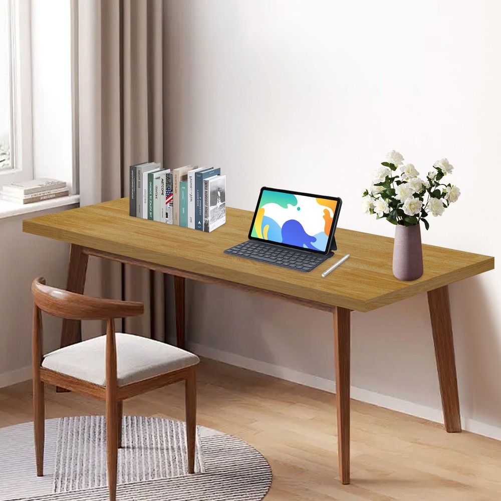 Wood Color 60x180x3.5cm Adjustable Workbenches Tabletop Rectangular Countertop