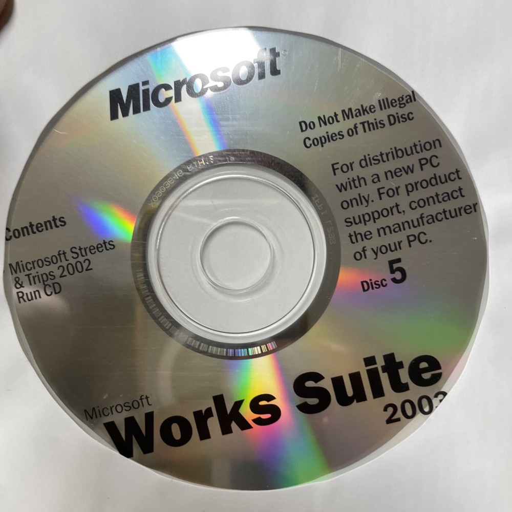 Microsoft Works Suite 2003 (Retail) (1 User/s) - Full Version for Windows