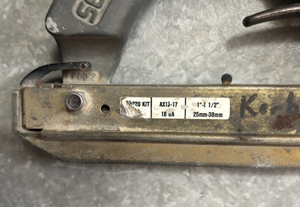 Senco Model L Pneumatic stapler with case