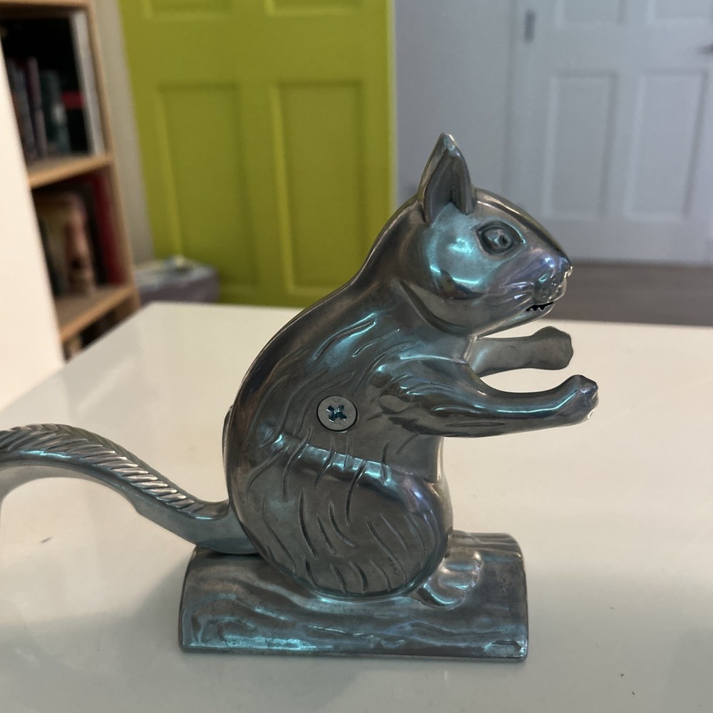 Metal Squirrel Nutcracker Vintage