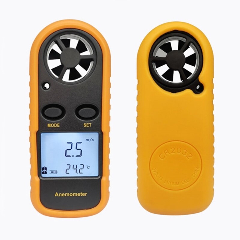 Digital Anemometer Handheld High Meter Temperature Tester