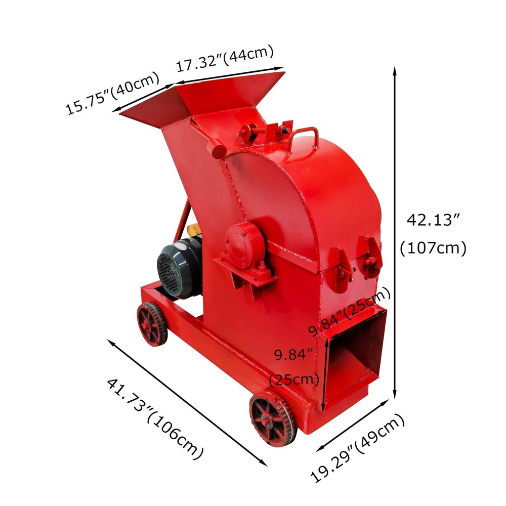 220V Hammer Crusher Construction Waste Ore Coal Limestone Crushing Machine 4000W