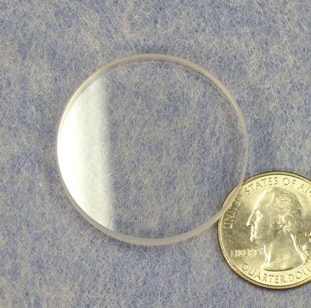 Optical Window: 1.5" Dia.  1/8 λ (3 micro-inch) Surplus Working Grade Optic Flat