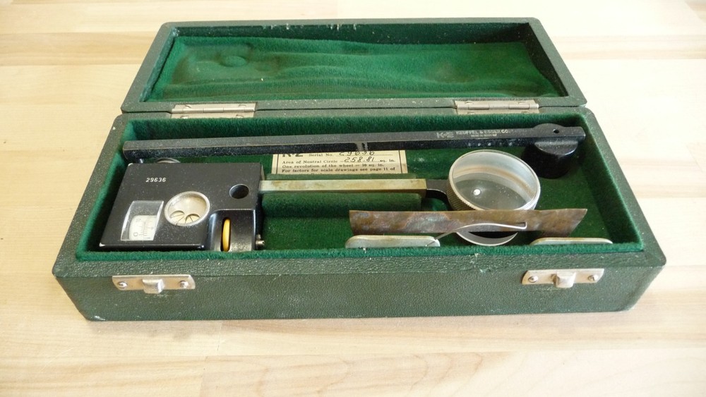 K+E KEUFFEL & ESSER CO Model 4236 COMPENSATING POLAR PLANIMETER
