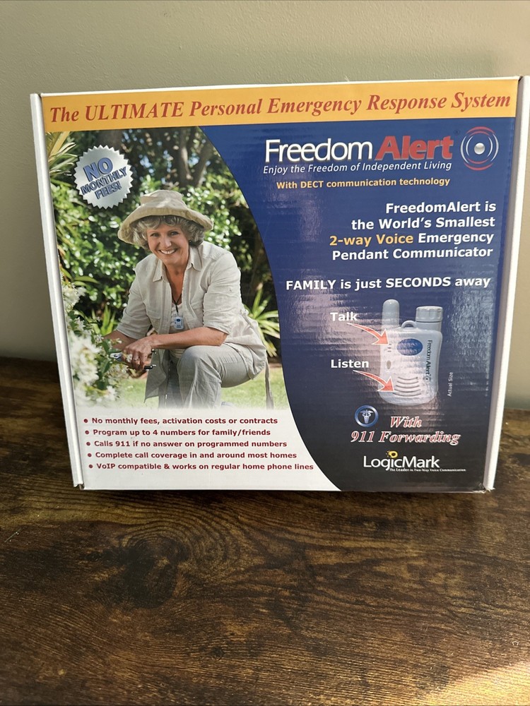 Alert Emergency Response System 2-Way Voice Pendant Communicator New in