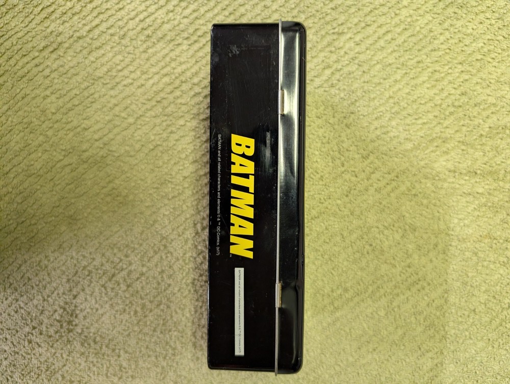 BATMAN Tin Metal Lunchbox Or Action Figure Storage DC Comics