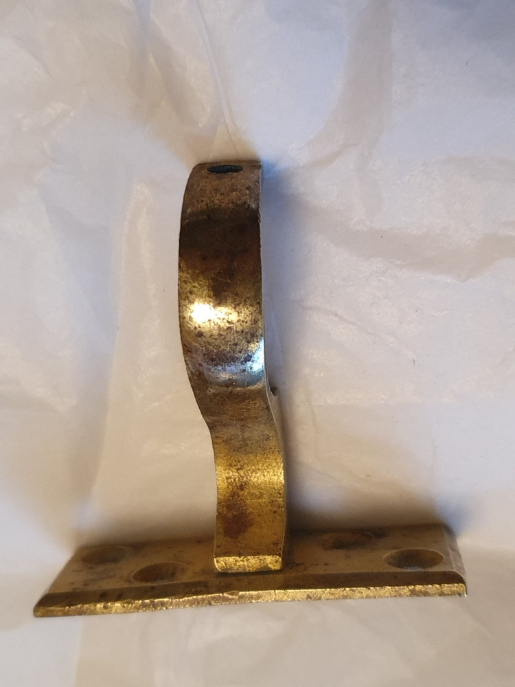 Victorian Solid Brass Curtain Pole Brackets