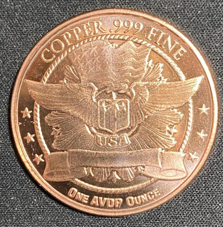 One Once Morgan copper round