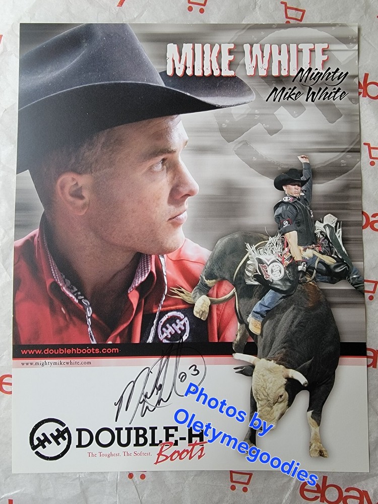 PBR Mike White  Hand Signed 8 x 10