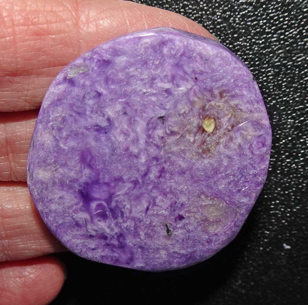Charoite A Flat Palmstone  sc761o