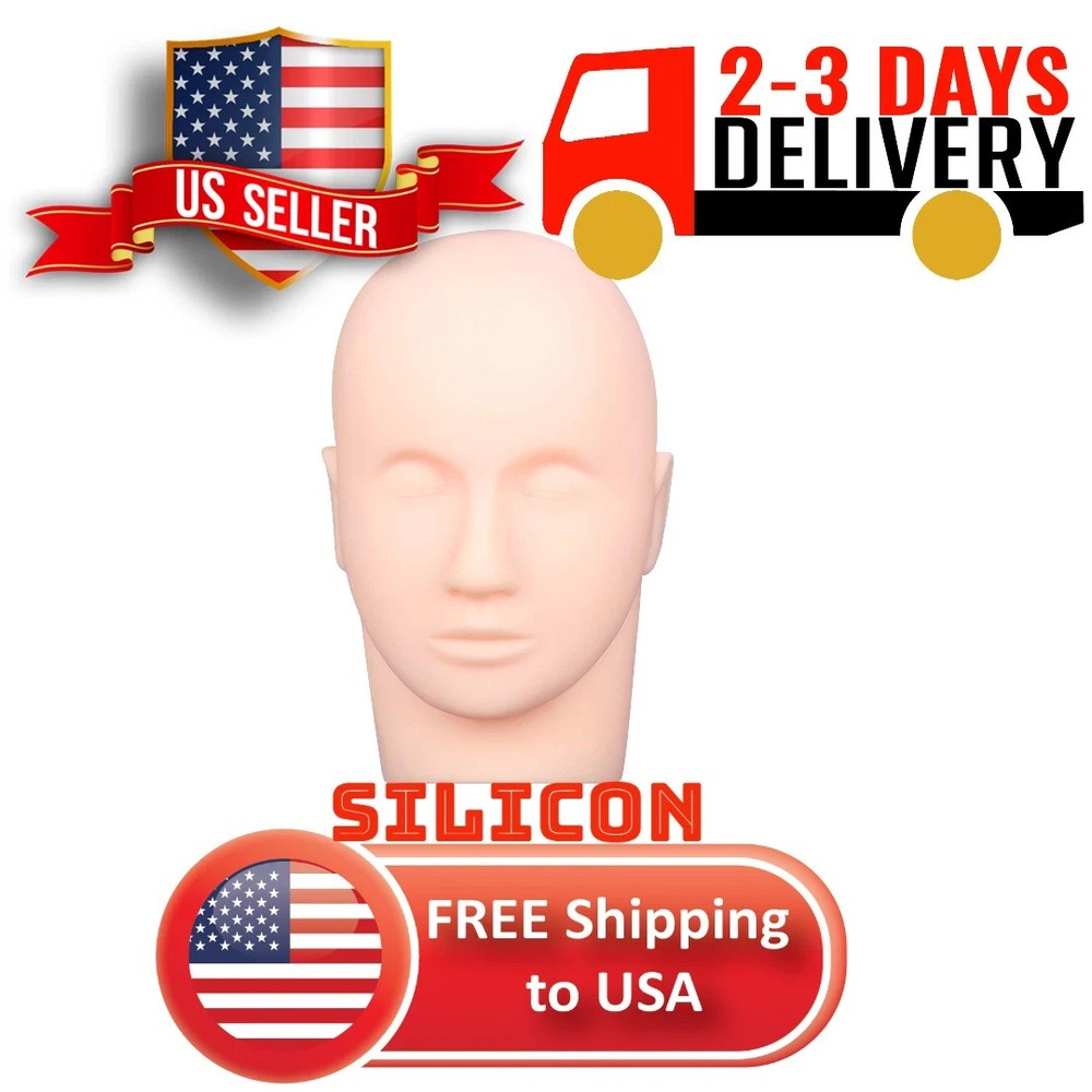 Eyelash Extensions Practice Mannequin Head, Cosmetology Training Mannequin Head