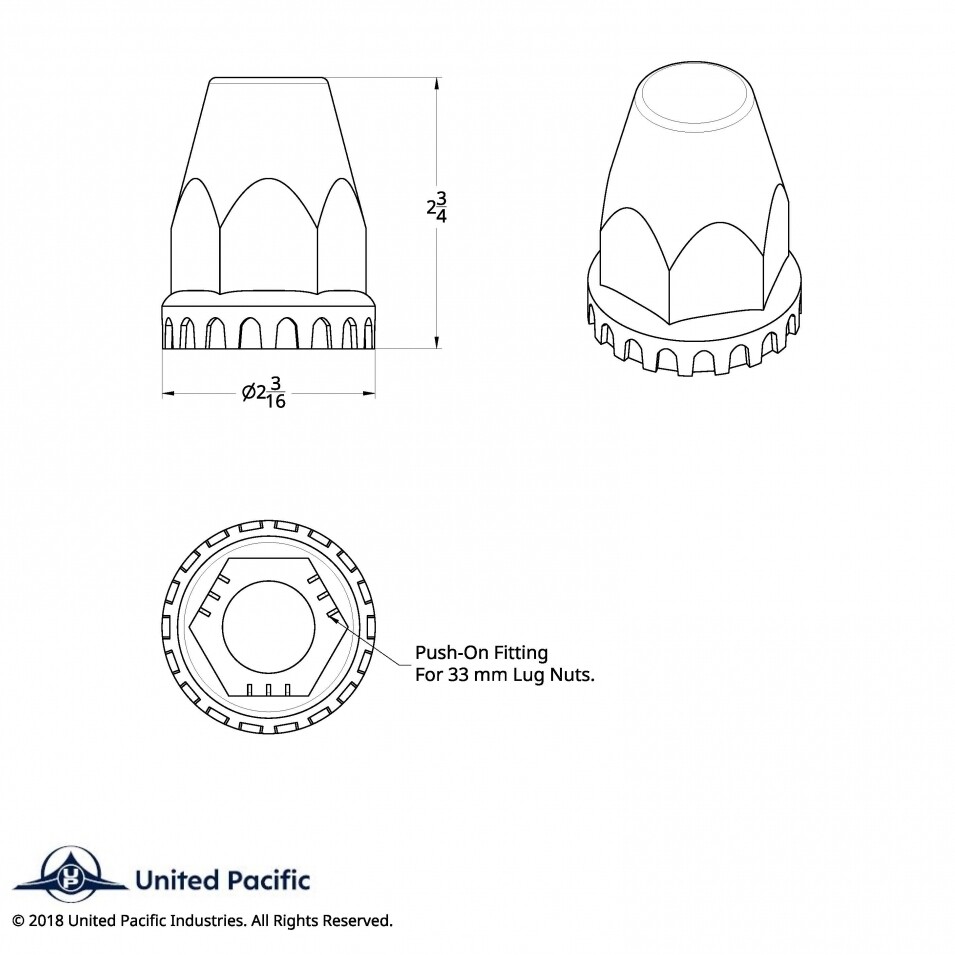 Chrome Plastic Push On Lug Nut Cover 20 Pack