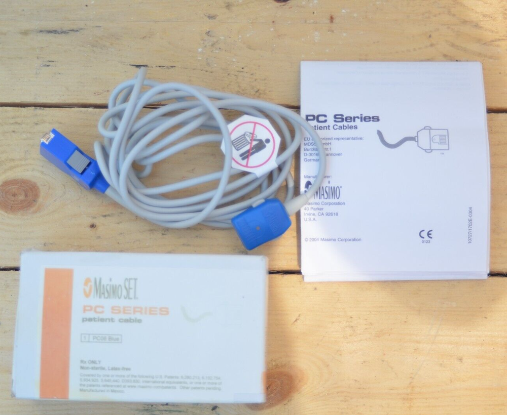 MASIMO SET PC SERIES PATIENT CABLE PC08 Blue REF 1999