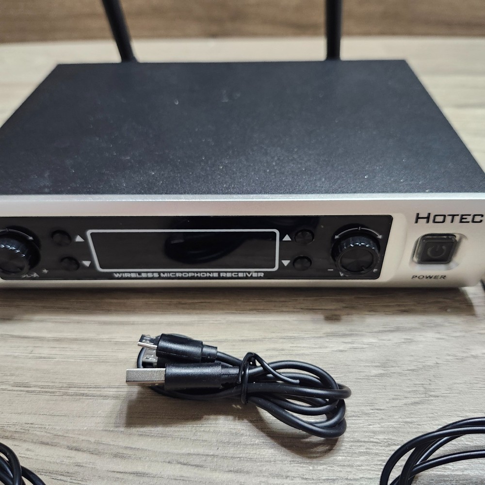 Hotec Wireless Microphone System 2Wireless Mics