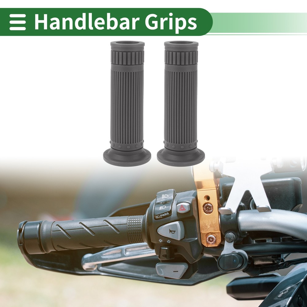 1" 25mm Motorcycle Knobs Handlebar Cover TPU Grey