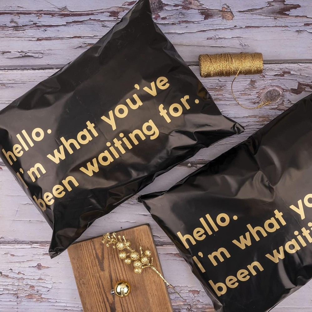 Black Poly Mailer Shipping Bag - 50 Pack
