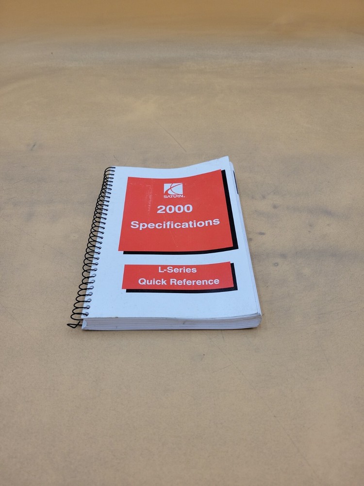 2000 SATURN L SERIES QUICK REFERENCE SPECIFICATIONS GUIDE MANUAL BOOK