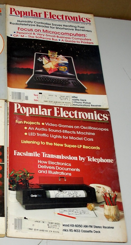 Rare Popular Electronics Magazine 10 Issues 1979 Ships Worldwide