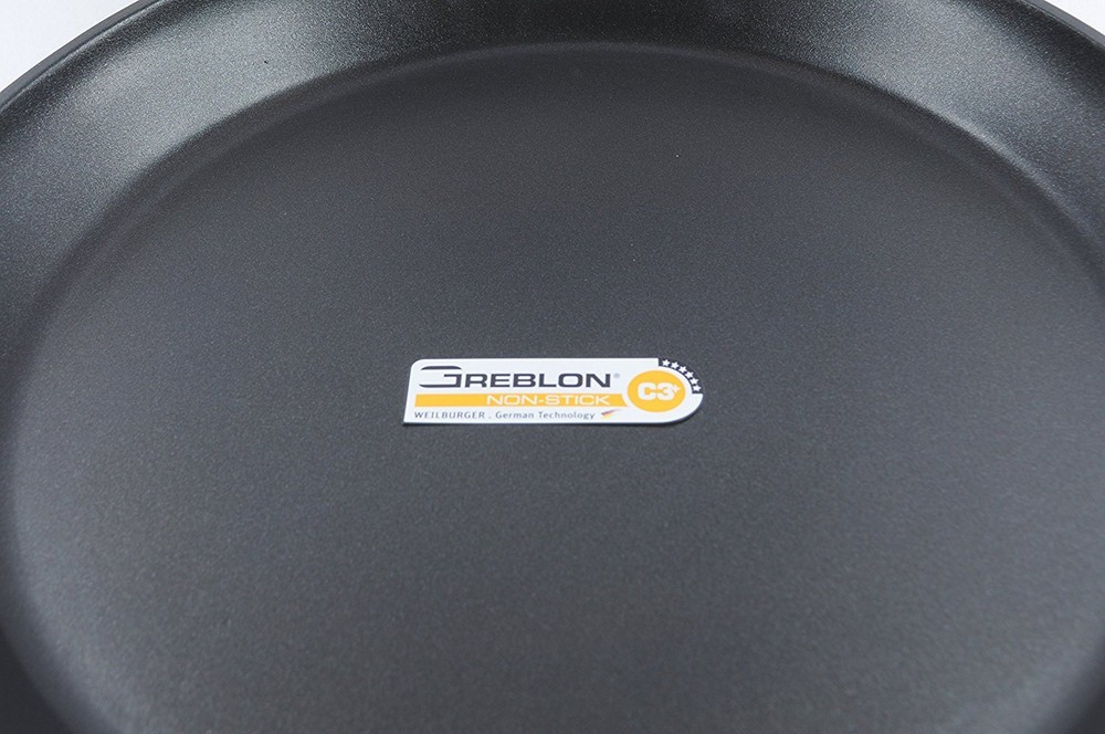 Non Stick Paella Pan Aluminum Durable, Dark Grey