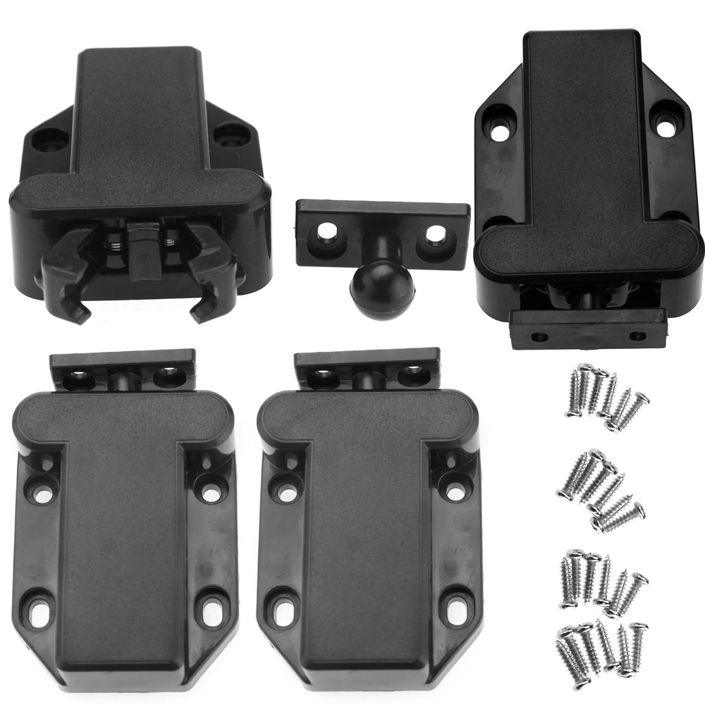 Create idea 4 pcs Touch Latch Release Drawer Cabinet Catch Push To Open Kitch...