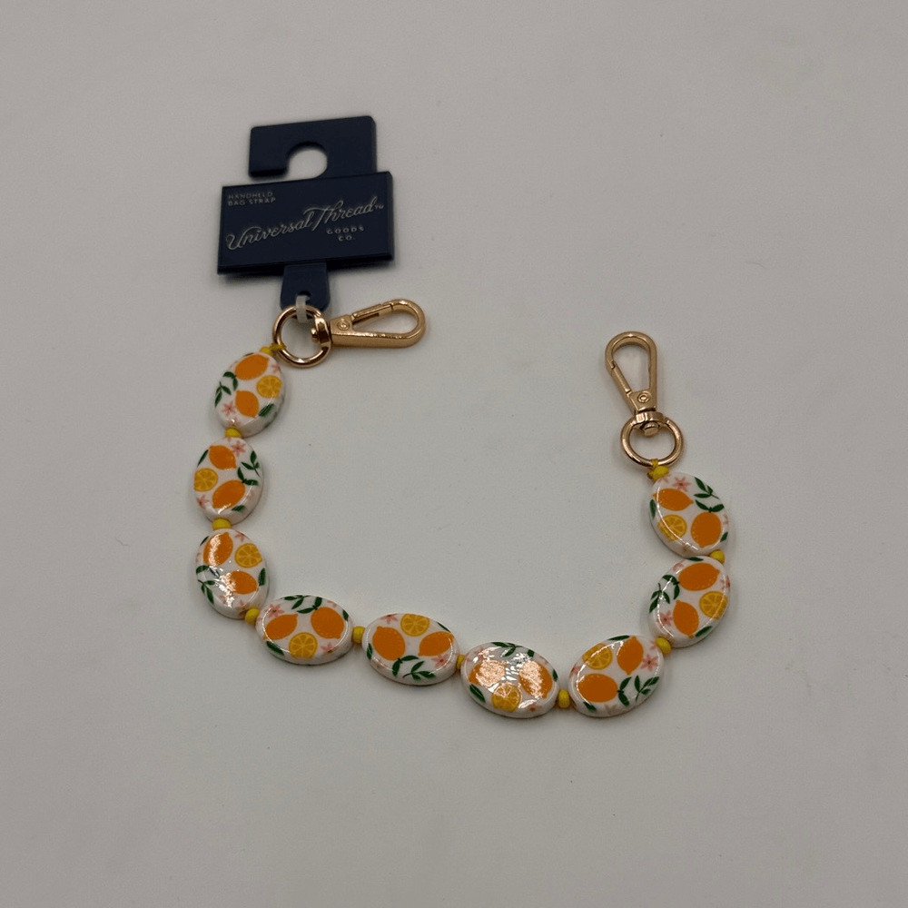 Mixed Lemon Beaded 9.8" HandBag Strap or charm