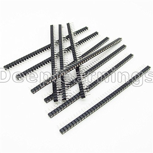 20PCS Strip Tin PCB Female IC Breakable 40pin Single Row Round Header Socket