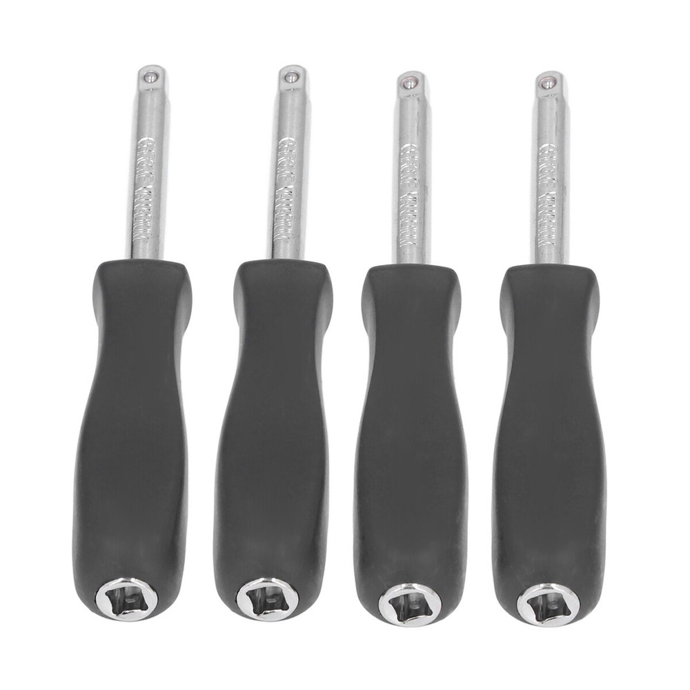 4 Pack 1/4" Socket Driver Handle Standard with internal 1/4" Female End Spinner