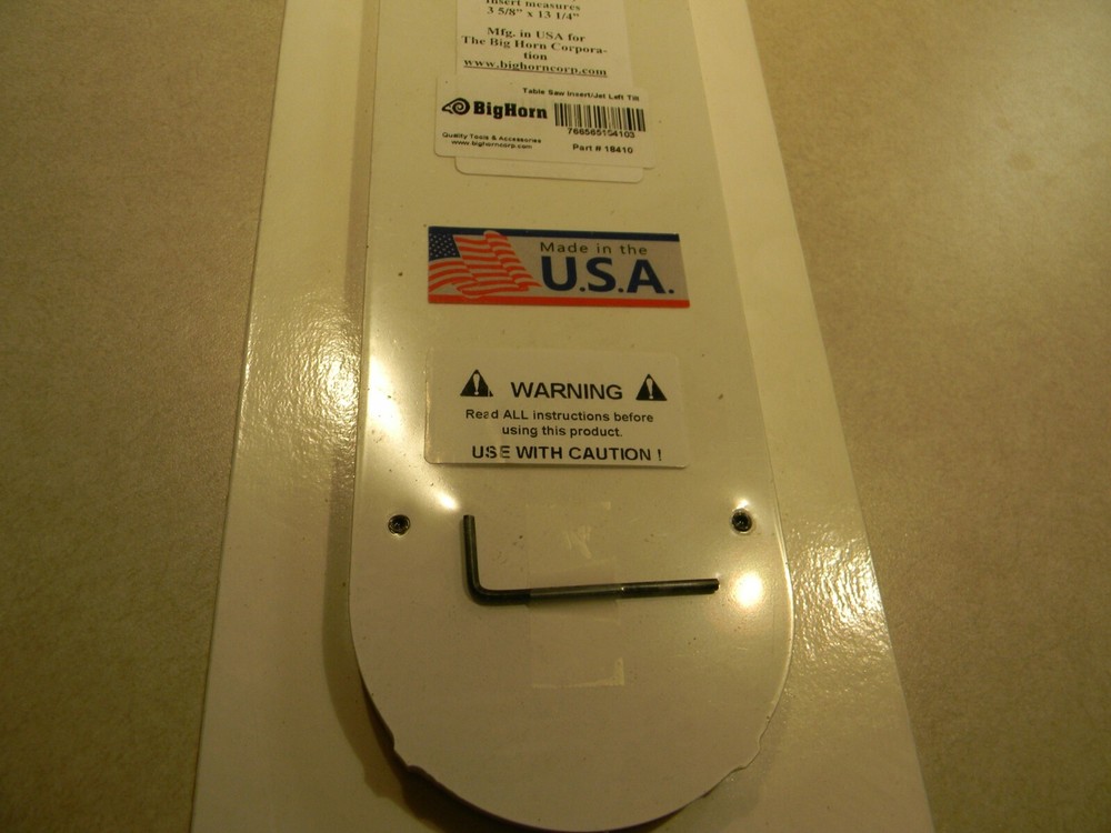 Jet Style table saw insert, see application list