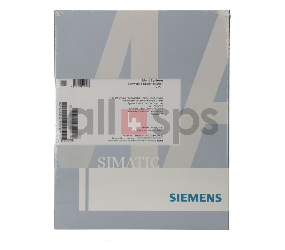 RFID SYSTEMS SOFTWARE & DOCUMENTATION, 6GT2080-2AA20 (NS)