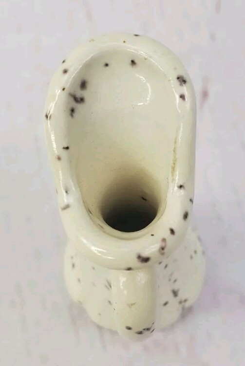 Vintage Miniature Stoneware Speckled Pitcher
