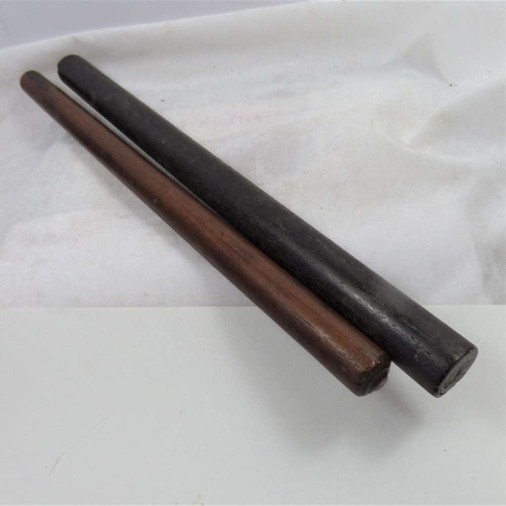 2 x solid draughtsmen rolling rules Antique TECHNICAL DRAWING INSTRUMENT Vintage